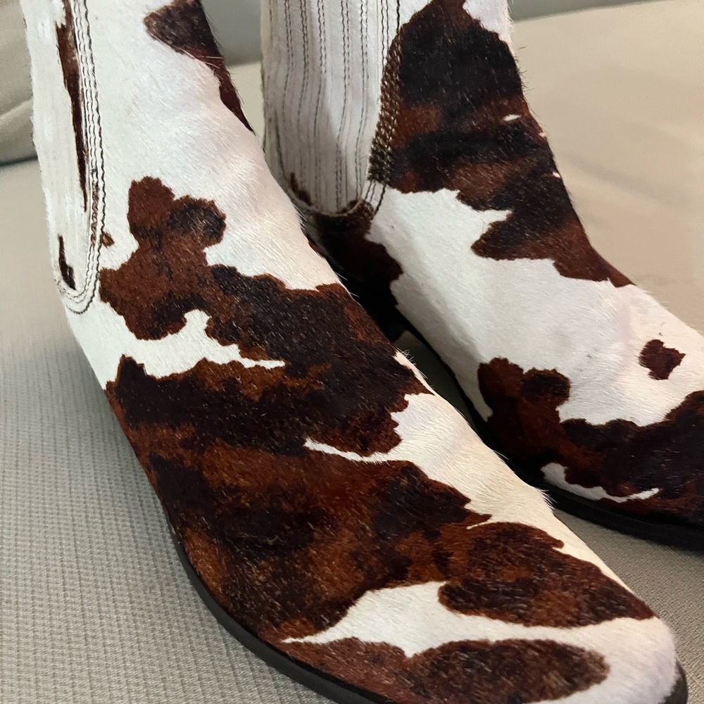 Leather Zara cowboy booties size 40 (9)